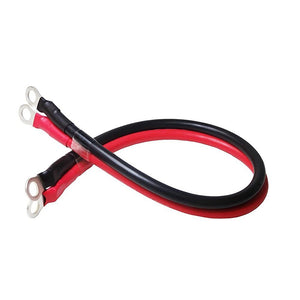 One Gain Parallel Cable for Battery Expansion Vinyl Insulated Wire for Electrical Equipment / KIV Wire Cable 38SQ KIV (Red Black 1.5 m each) + 4 Round Crimping Terminals (R38-10 x 4) HEIRETSU-KIV-38SQ 38SQ-1.5m