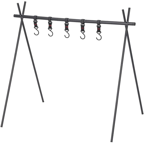 Takeda Corporation OUH22-77BK Hanger Rack, Outdoor Hanging, Black, 30.5 x 15.4 x 28.7 inches (77.5 x 39 x 73 cm), Outdoor Hanger Rack