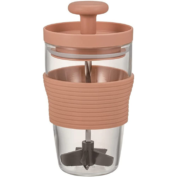 HARIO HDJ-L-SPR Fruit Smoothie Maker, Capacity: Approx. 10.1 fl oz (300 ml), Smoky Pink, Made in Japan