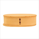 Akita Cedar 2460 Bending Wappa Oval Bento (Large)