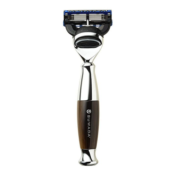 SUWADA Classic Razor Brown Gillette Fusion 5 Blade [Genuine Product] [Replacement Blade Type]