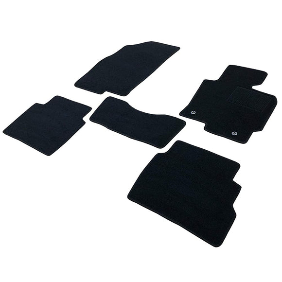 Fenice Car Mat, Floor Mat, Made in Japan (Mazda CX-5 Ke Series), Black, Anti-Slip Shape, Non-Slip, Car Mat