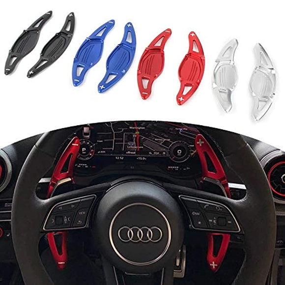 Audi Paddle Shift, Aluminum, 4 Colors, RS3, RS4, RS4, RS5, R8, TT, RS ETC, Steering Paddle Shift, Extension Accessory PARTS