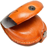 Owls Animal Genuine Leather Coin Case VANCA CRAFT Leather Story (Handmade in Japan)
