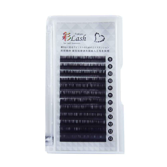 <Color Rush> Matte Sable C Curl Thickness 0.15mm Eyelash [9mm/10mm/11mm/12mm/13mm MIX Type] Eyelash Extension Matsuek False Eyelash Salon Commercial Use