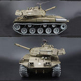 Tank RC US Walker Bulldog M41A3 Light Tank (3839) Latest Version of TK7.0 System 116 Scale 2.4G Remote Control, New Proportional Throttle Sound Effect, Action Smoke, Infrared Combat Shooting Bb Bullet Painted (Professional Edition)