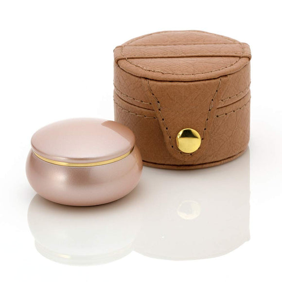 Souls Petite Pot Mini Urn Portable Fleur Acoustic Brown Brass Hand Held Portion Urn Portable Pouch Brown