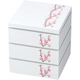 Tatsumiya 54794 Sakura 5.9 inches (15.0 cm), 3-Tier, WH Size: Approx. W 5.9 inches (15 cm), D 5.9 inches (15 cm), H 6.7 inches (17 cm)