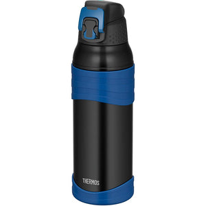 Thermos FJC-1000 BK-BL Vacuum Insulated Sports Bottle, 3.2 gal (1.0 L), Black Blue, Cold Insulation Only