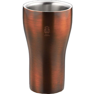 Tamahashi Tumbler Copper Plated Bronze Finish 300ml 18-8 Stainless Steel W Construction TM-048