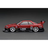 Ignition Model IG2706 LB-ER34 Super Silhouette SKYLINE Red/Black #9 Finished Product