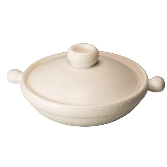 Thermal Minamoto no Ceramic Magical Violinist Pot White Clay Pot Large White Induction, Fashionable M5580