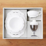 Reale Reale Series Full Set (5 Piece Set) Children's Tableware Set (White)