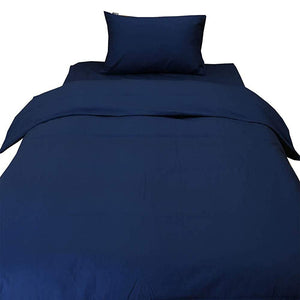 Showa-nishikawa 2240131870310 Duvet Cover, Navy Cover, 74.8 x 82.7 inches (190 x 210 cm), DL, Textured, Smooth, 100% Cotton, Made in Japan