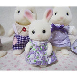 Sylvanian Family Lavender Rabbit Family