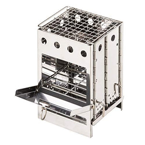 BUNDOK BD-470 Box Stove, Firestand, Camping, Touring