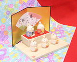 Craftsman House Hina Doll Bean Rabbit 5 Dolls, Hinamatsuri Decoration