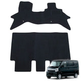 Fenice Car Mats Floor Mats Domestic Production (suzuki eヴrixiwagon/Mazda Scrum Wagon/Fit for Nissan NV100 Clipper Rio/Mitsubishi Town Box da17 Series) Black Anti-Slip Shape Shifting Resistant Car Mats (Car Supplies Specialty Store)