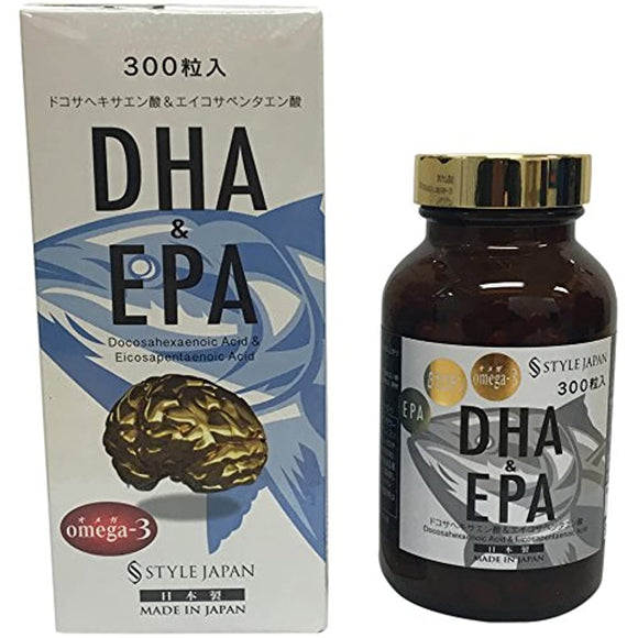 Style Japan DHA&EPA 300 Capsules, 3.2 oz (90 g), Made in Japan