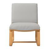 Muji 44617069 Cover Heather Light Gray Cotton Canvas for Living Room Dining Sofa Chair