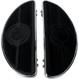 Drug Specialty Half Moon Floorboard with Damper Chrome P-1621-0160