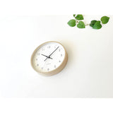 KATOMOKU plywood clock 22 radio clock light black sweep (continuous second hand) km-121BLRC 10.0 inches (252 mm)