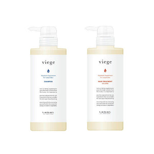 LebeL Viege Shampoo 600ml & Treatment V (Hairy Moisturizing) 600ml Set