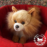 Ninia and Kino Sleeping Dog Pomeranian Plush Toy, Dog, Realistic