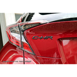 TOYOTA C-HR (ZYX10) MATTE BLACK EMBLEM REAR 5PCS Set MBK
