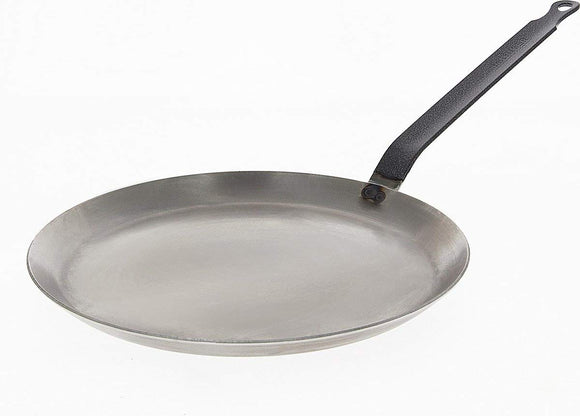 (30cm) - de Buyer 5120.30 Carbone Plus Heavy Quality Steel Pancake Pan, 30 Cm Diameter