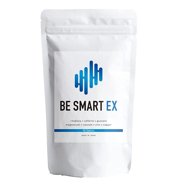 BE SMART EX [Intensive Supplement] Caffeine Tablets Work Study Sleepiness Awakening 90 Tablets/1-3 Month Supply