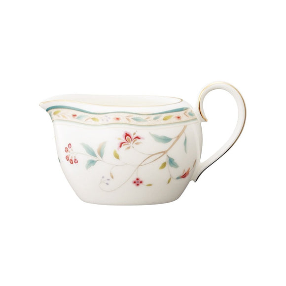 Noritake T50528A/4409 Noritake Creamer, 5.1 FL OZ (150 CC), HANA-SARASA, Bone China