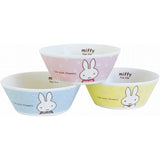 Dick Bruna 279733 Miffy Bowl Trio Set, Diameter 5.3 inches (13.5 cm)