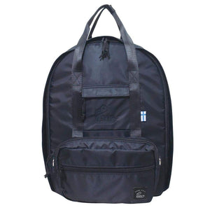 Kaksi Backpack Black W 11.0 x H 15.0 x D 5.9 inches (28 x 38 x 15 cm)