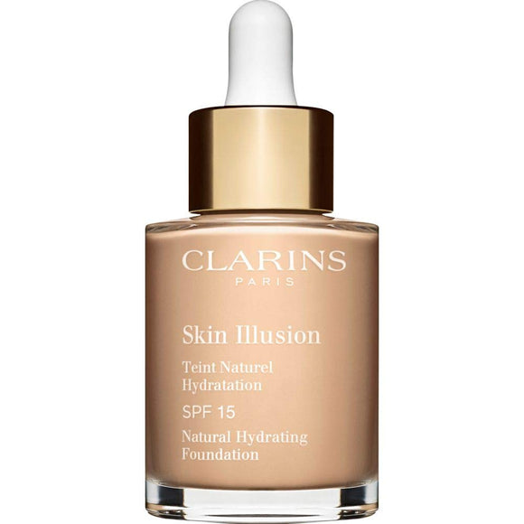 Clarins Skin Illusion Foundation SPF15 30ml Nude (105 NUDE) CLARINS SKIN ILLUSIN FOUNDATION