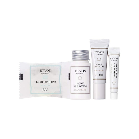 ETVOS ETVOS Balancing Line Travel Set Face Wash, Soap, Lotion, Essence, Moisturizing Cream, 2 Week Trial