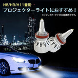 LinkSauto H11 360 ° Full Illumination LED GLASS PILLAR VALVE for Cars, 2 Lights