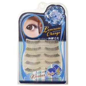 Luminous change eyelash 5 pairs worker style