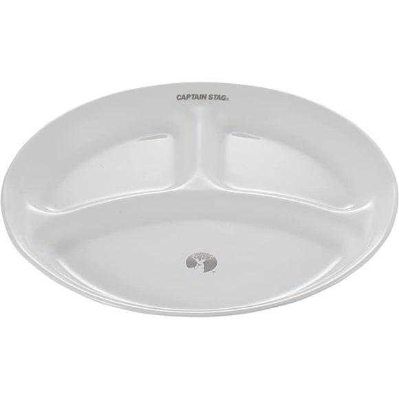 Captain Stag (CAPTAIN STAG) CS x Corrail Tableware Dish Plate Ball Lunch Plate Break Resistant Lightweight Microwave Safe Oven Safe Dishwasher Safe White UH-551~UH-557
