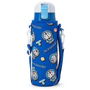 Sanrio S-883476 Doraemon Stainless Steel Bottle with Cover (I'm DORAEMON) 16.5 fl oz (470 ml) Stainless Steel Polyester