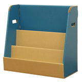 Miyaguchi Company Sales Storage Shelf Smile Kids Picture Book Rack Cardboard Blue