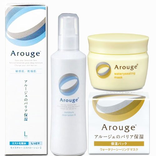 [Set] Zenyaku Kogyo Arouge Moisture Mist Lotion II (Moist) 220ml (4987305035264) + Sealing Mask 35g (4987305954411)