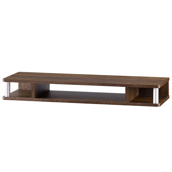 Asahi Wood Processing TV Stand AS-80CT-DB Small Additional Rack, 32 Model, Width 31.1 inches (79 cm), Height 4.1 inches (10.5 cm), Brown, Finished Product