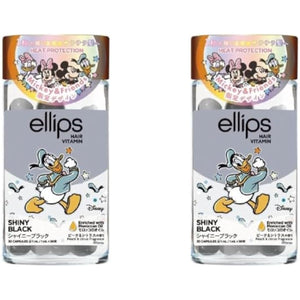 ellips hair oil (bottle type 30 tablets (black/peach & citrus scent) Donald Duck 2 piece set)