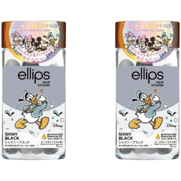 ellips hair oil (bottle type 30 tablets (black/peach & citrus scent) Donald Duck 2 piece set)