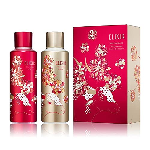 ELIXIR SUPERIEUR Lift Moist Lotion & Emulsion TII Big Bottle Set, 10.1 ...