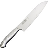 Kaneji Seki 5003 Pro S All Stainless Steel Western Knife, Santoku 6.7 inches (170 mm)