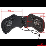 DREAM-JAPAN DJ-A390 Motorcycle Saddle Shield, Deflector Seat, Inseam, Heat Discharge, CounterMeasure, Overheat, Polyurethane Leather, BLACK