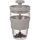 HARIO HDJ-L-PGR Fruit Smoothie Maker, Capacity: Approx. 10.1 fl oz (300 ml), Pale Gray, Made in Japan
