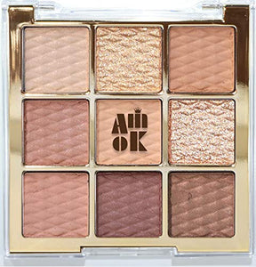 AMIOK Soft Clay Beam Eyeshadow Palette 12 Nude & Mood Korean Cosmetics 1.1g (x 9)